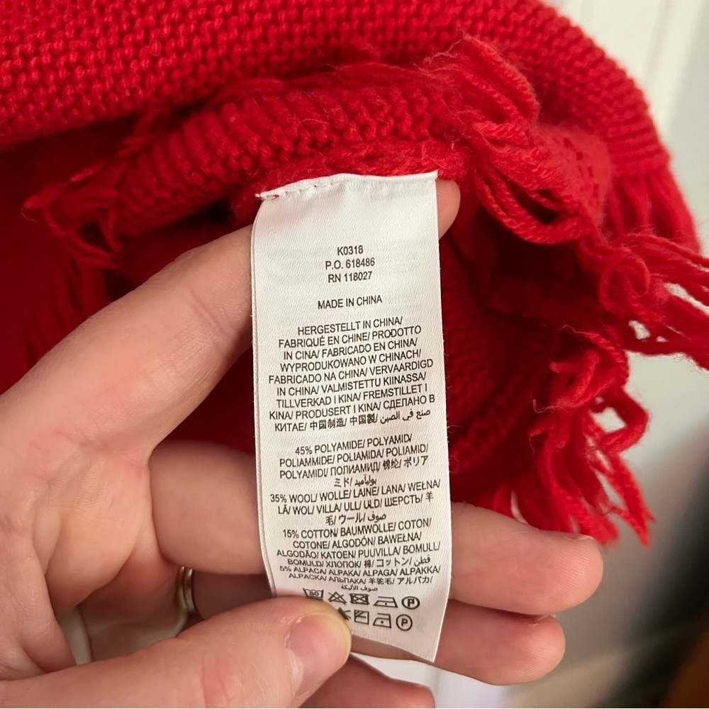 Boden Chunky Knit Fringe Trim Sweater - Picture 4 of 5